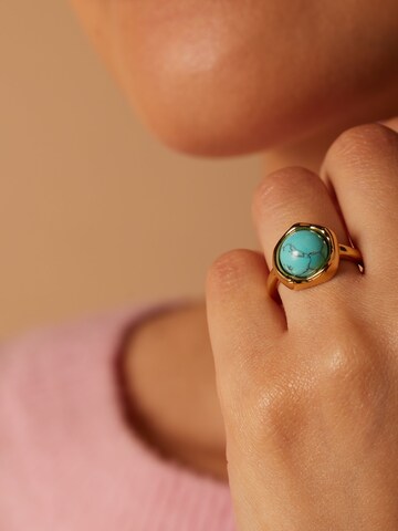 Lucardi Ring in Goud: voorkant