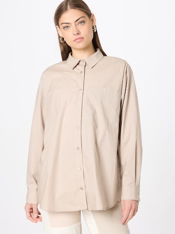 Camicia da donna 'Tapir' di modström in beige: frontale