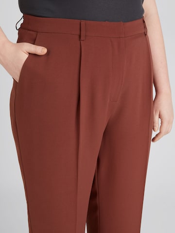 CITA MAASS co-created by ABOUT YOU Wide leg Pleated Pants 'Francesca' in Red