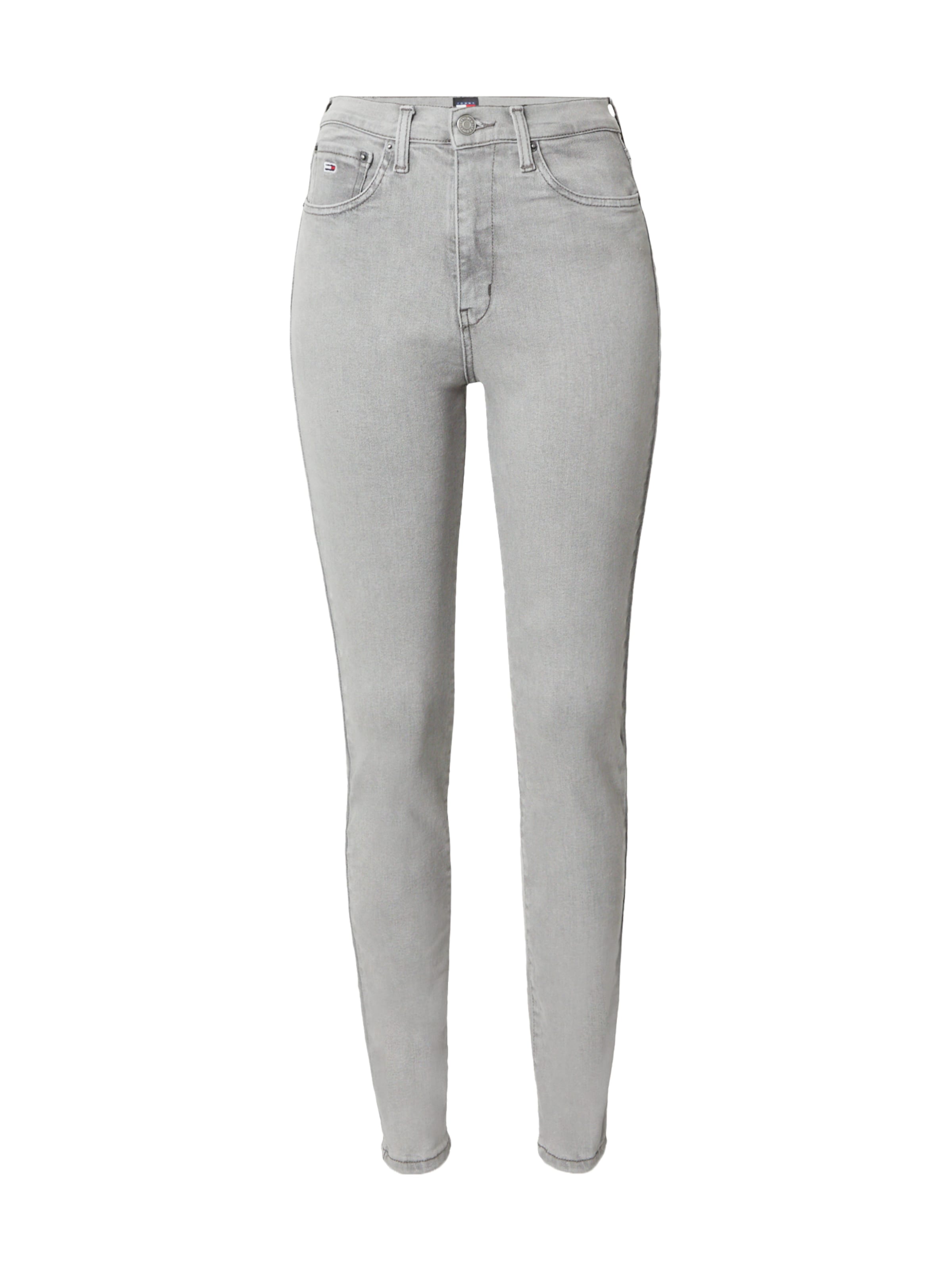Tommy Jeans Skinny Jeans 'Sylvia' in Grey: front