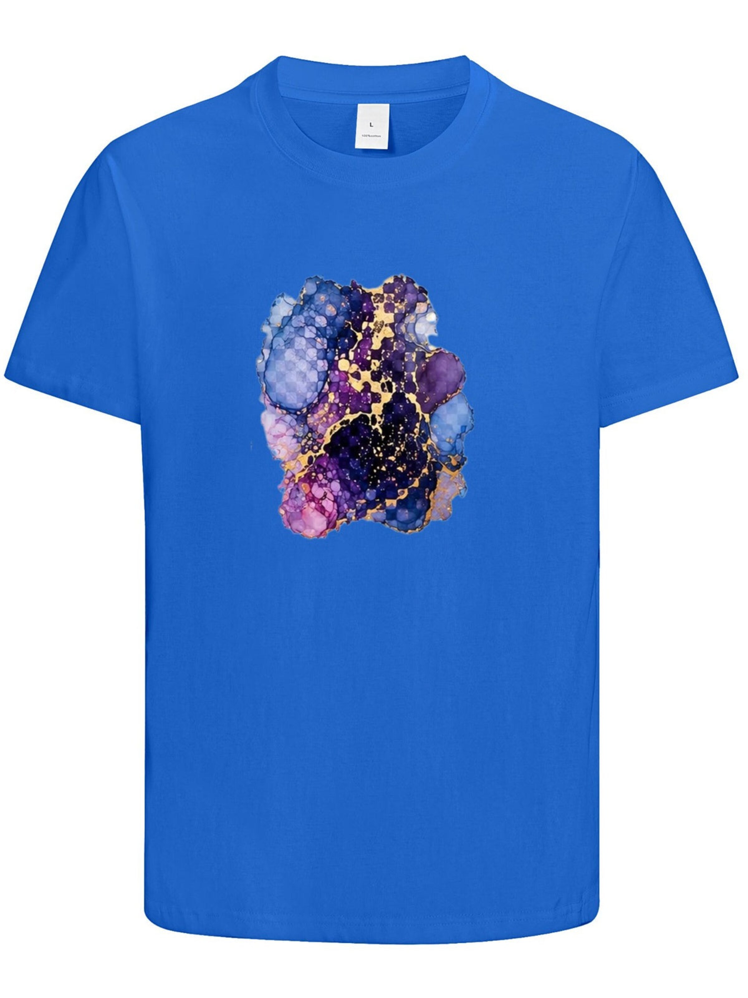 HUSKSWARE Shirt 'Grafik'‌‌‌‌‌‌ in Blau: Vorderseite