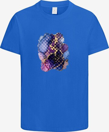 HUSKSWARE Shirt 'Grafik' in Blau: Vorderseite
