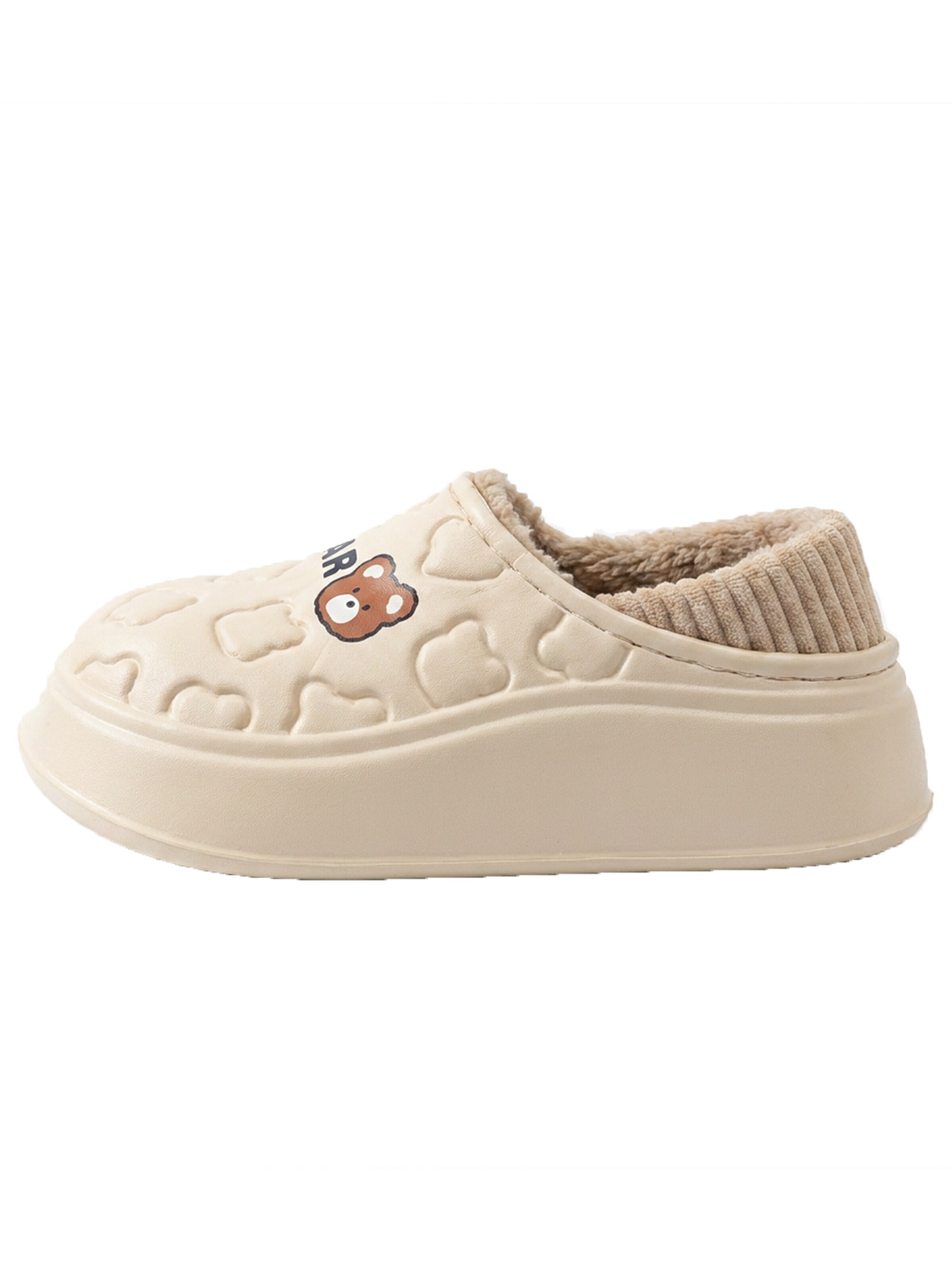 BONVERANO Slippers in Beige: front