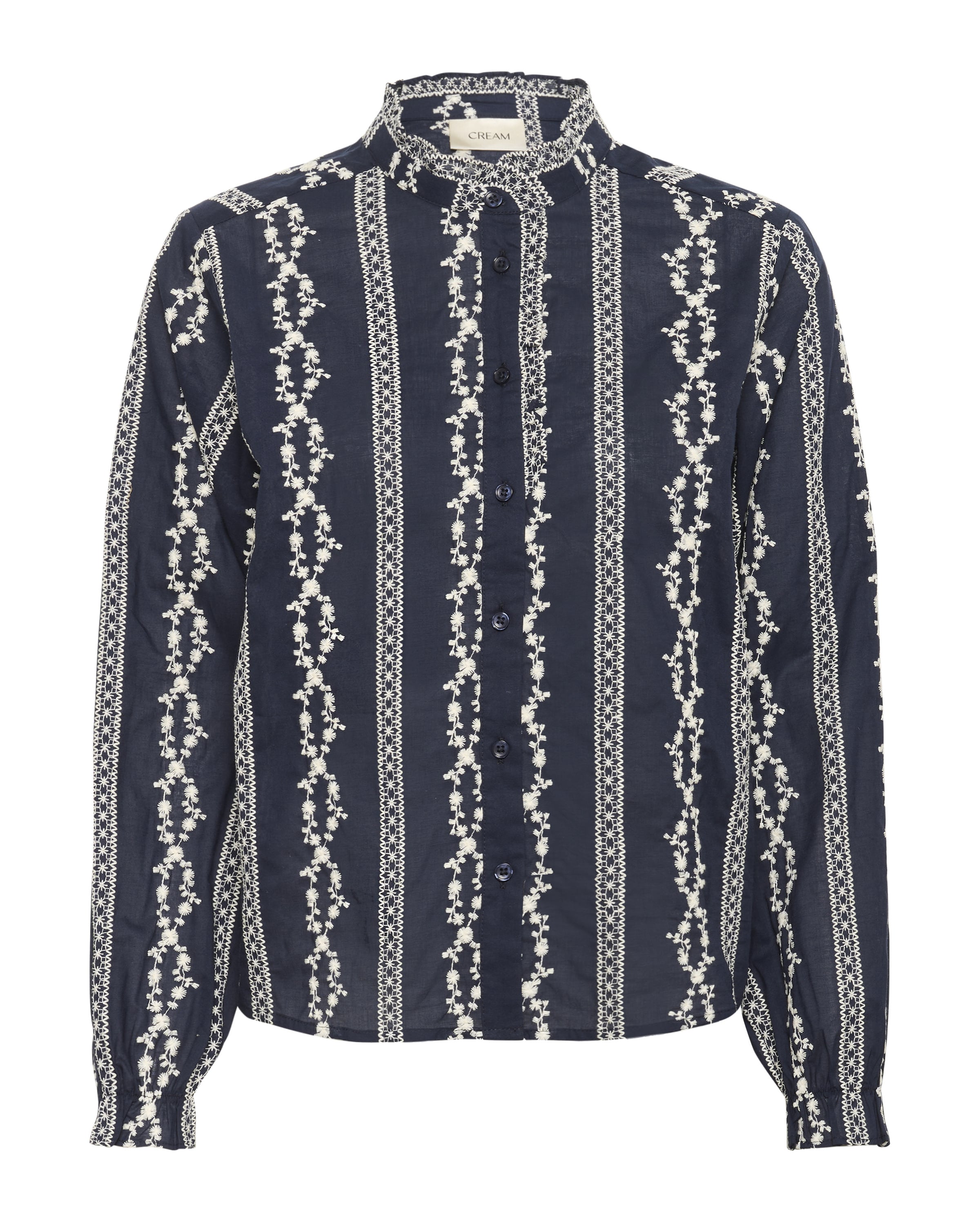 Chemisier 'Sabina' Cream en bleu : devant