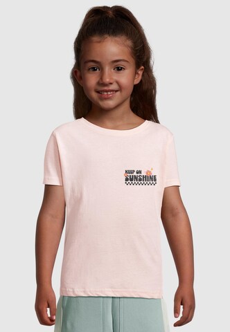 Merchcode Shirt 'Keep On Sunshine' in Roze