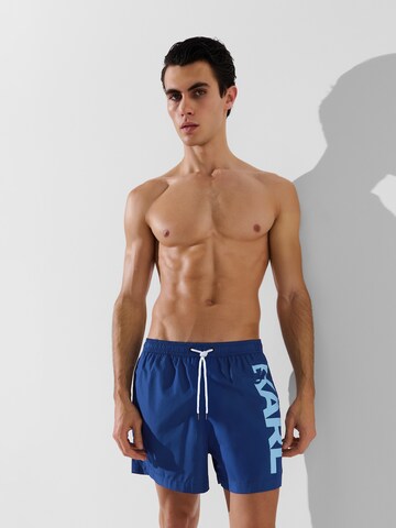 Karl Lagerfeld Swimming shorts in Blue: front