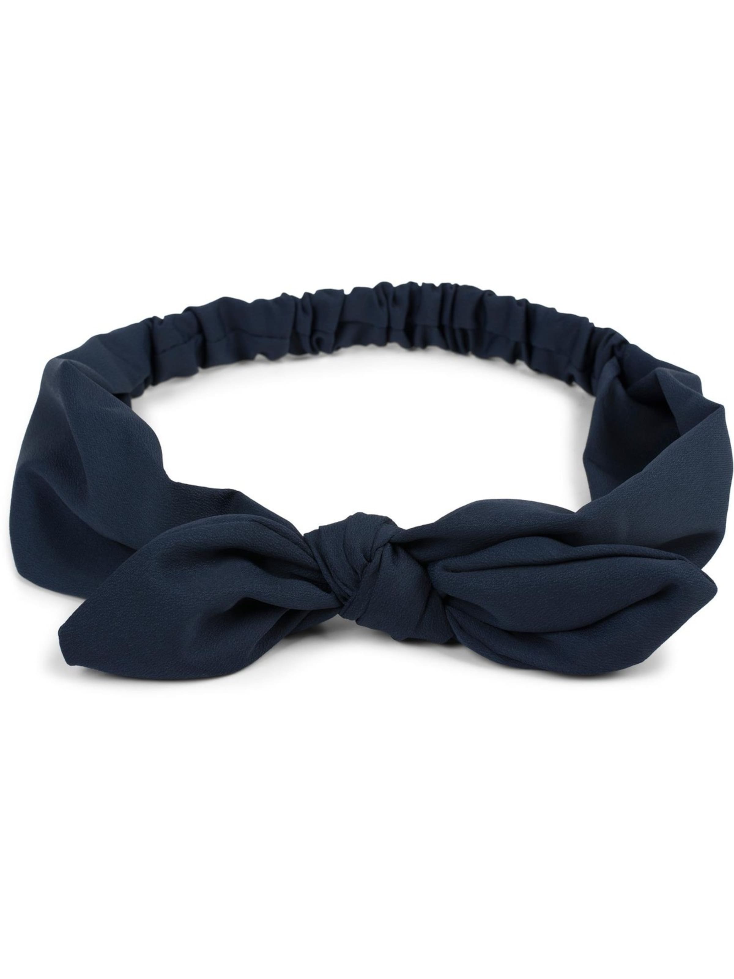 styleBREAKER Haarschmuck 'Einfarbiges Haarband mit Schleife'‌‌ in Blau: Vorderseite