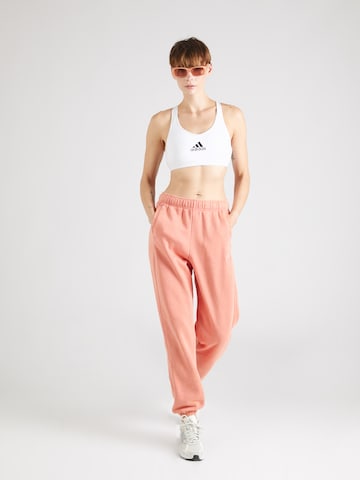 ADIDAS SPORTSWEAR Tapered Sporthose 'W ALL' in Orange