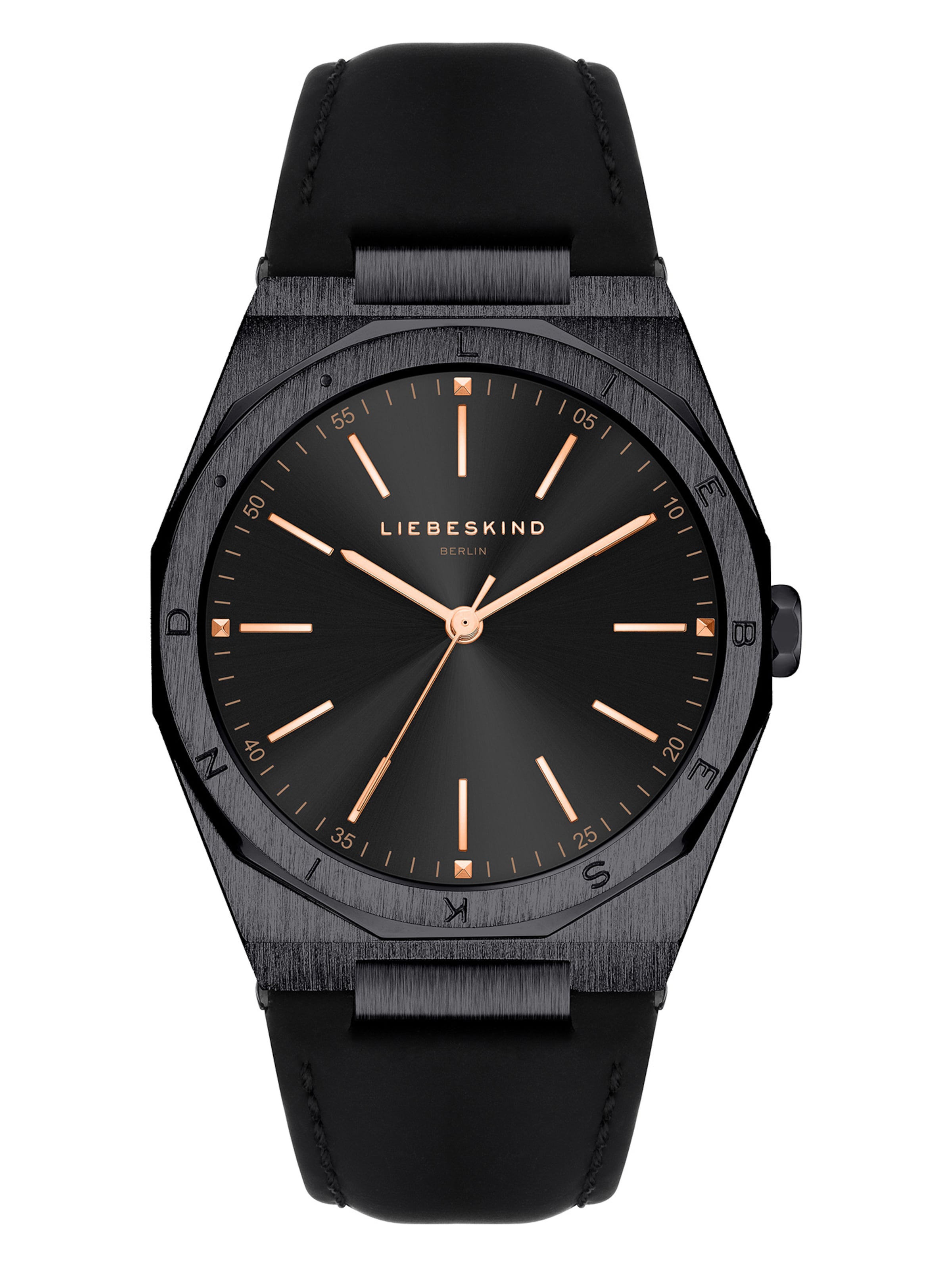 Liebeskind Berlin Uhr in Schwarz: Vorderseite