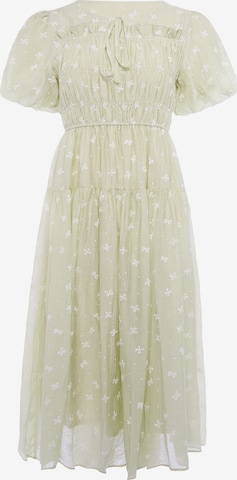 Usha - Vestido en verde: frente