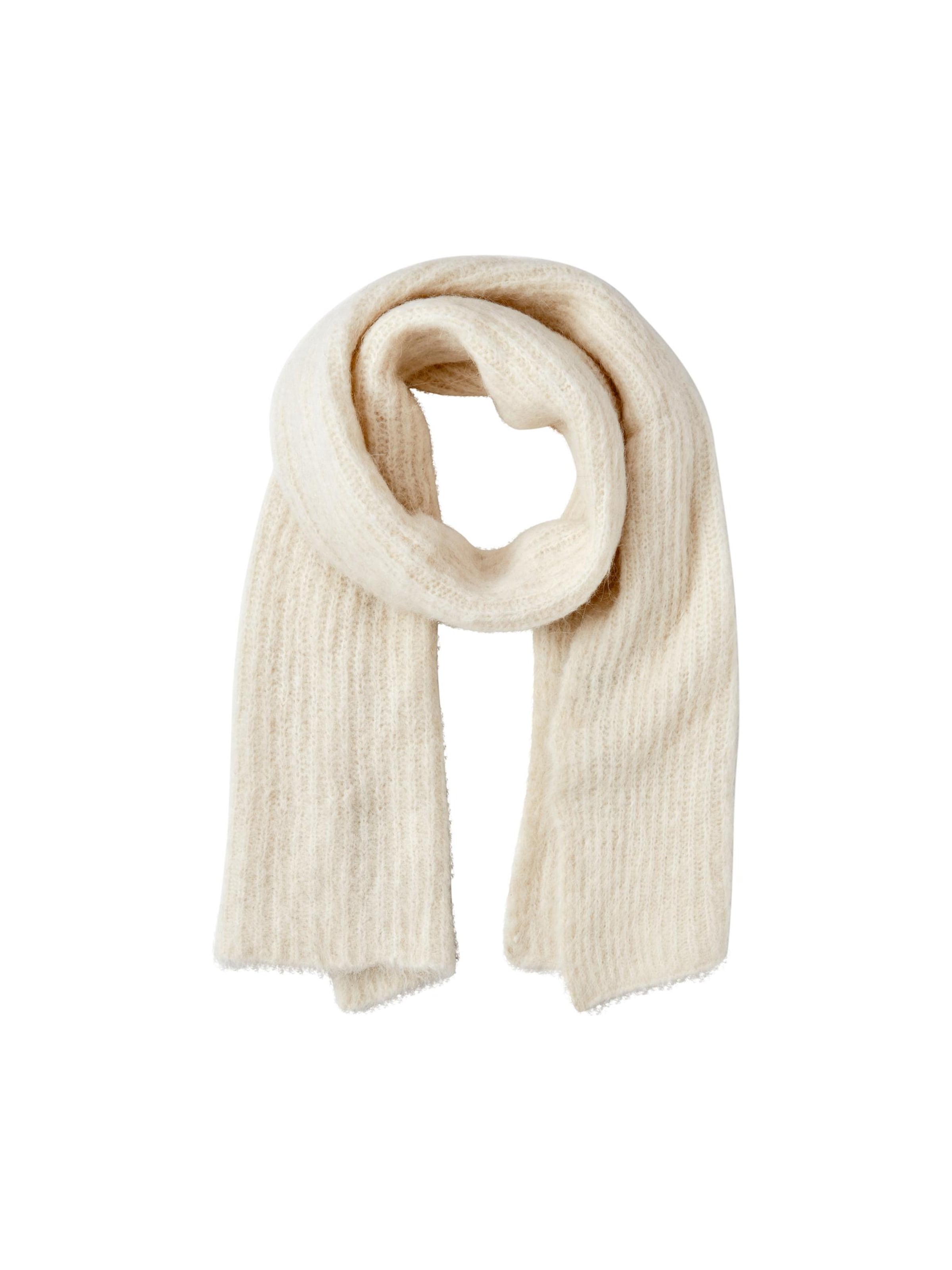 PIECES Šála 'Bera' – béžová: přední strana