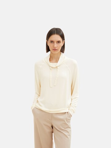 TOM TAILOR Sweatshirt in Beige: front