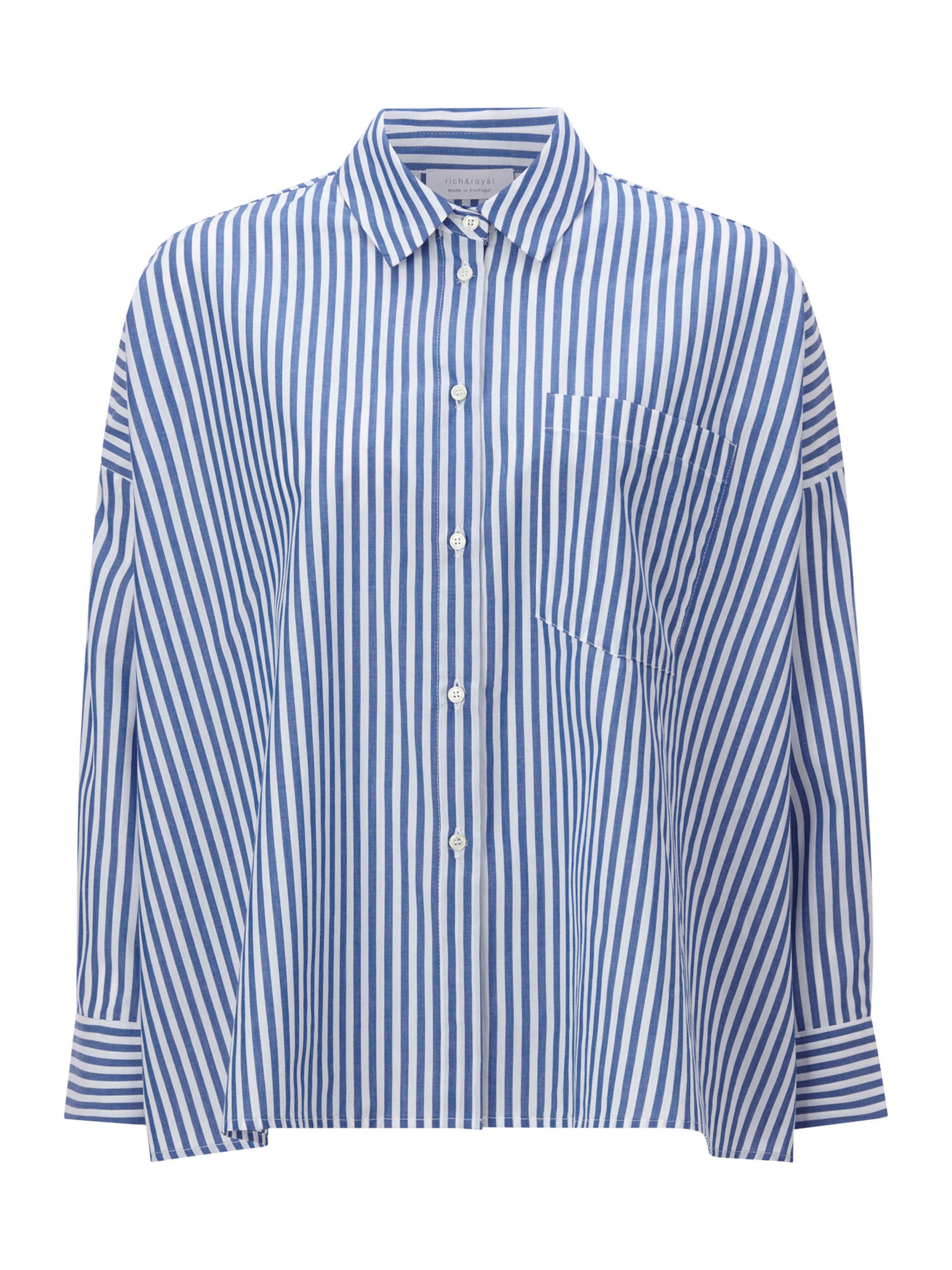 Rich & Royal - Blusa em azul: frente