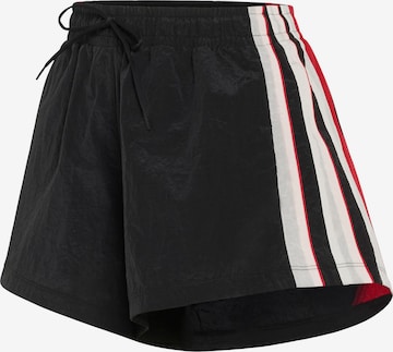 ADIDAS ORIGINALS Loose fit Trousers 'Santiago' in Black: front