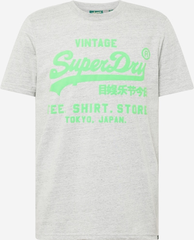 Superdry Majica u siva melange / svijetlozelena, Pregled proizvoda
