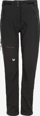Whistler Regular Workout Pants 'Jewel' in Black: front