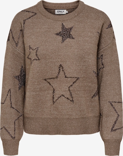 ONLY Pullover 'ONLRosie' in M in kastanienbraun / cappuccino, Produktansicht
