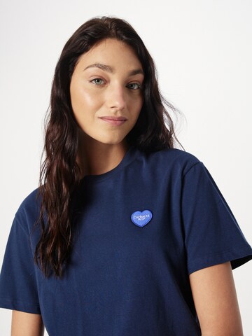 Carhartt WIP T-Shirt 'Double Heart' in Blau