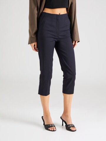 Coupe slim Pantalon à plis 'Mia' Marks & Spencer en bleu : devant