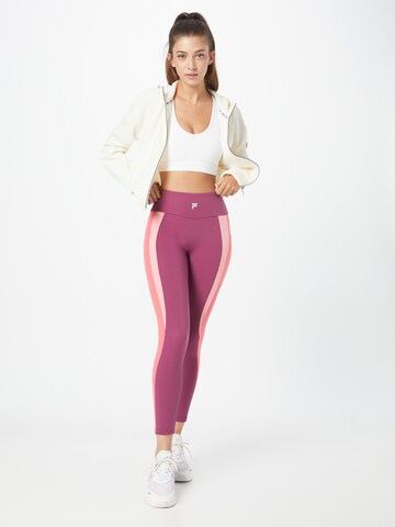 FILA Skinny Workout Pants 'Rabenau' in Purple