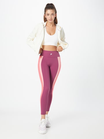 Skinny Pantaloni sportivi 'Rabenau' di FILA in lilla
