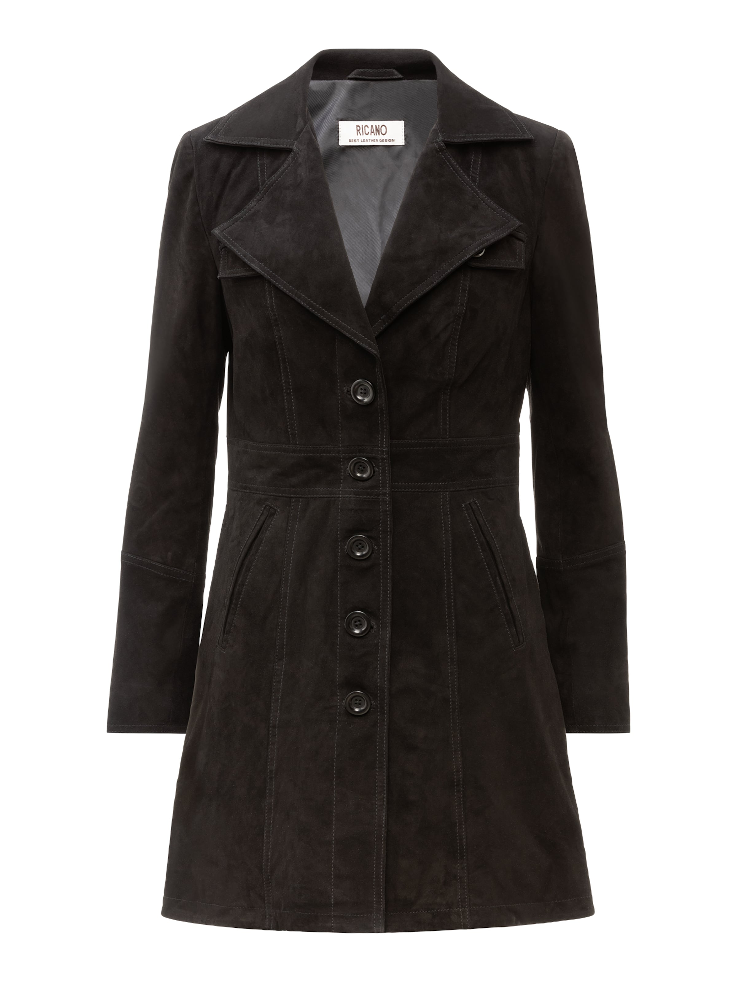 Cappotto di mezza stagione di RICANO in nero: frontale