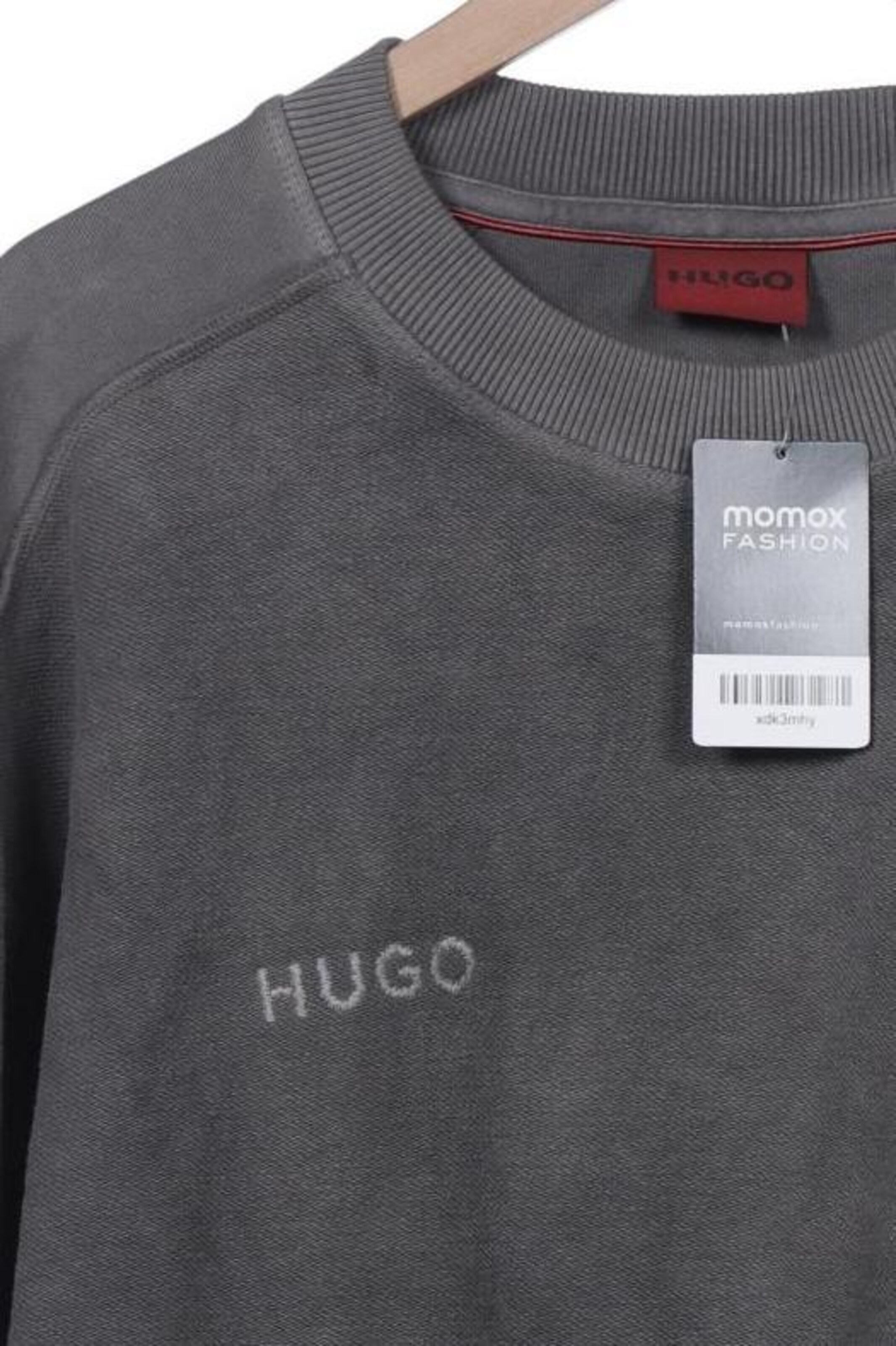 HUGO Sweatshirt & Zip-Up Hoodie in L in Grey