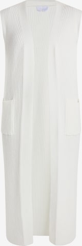 usha WHITE LABEL Gebreide bodywarmer 'Teylon' in Wit: voorkant