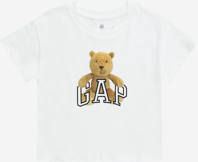 GAP Shirt 'IE FAM MOMENT' in de kleur Sand / Zwart / Wit, Productweergave