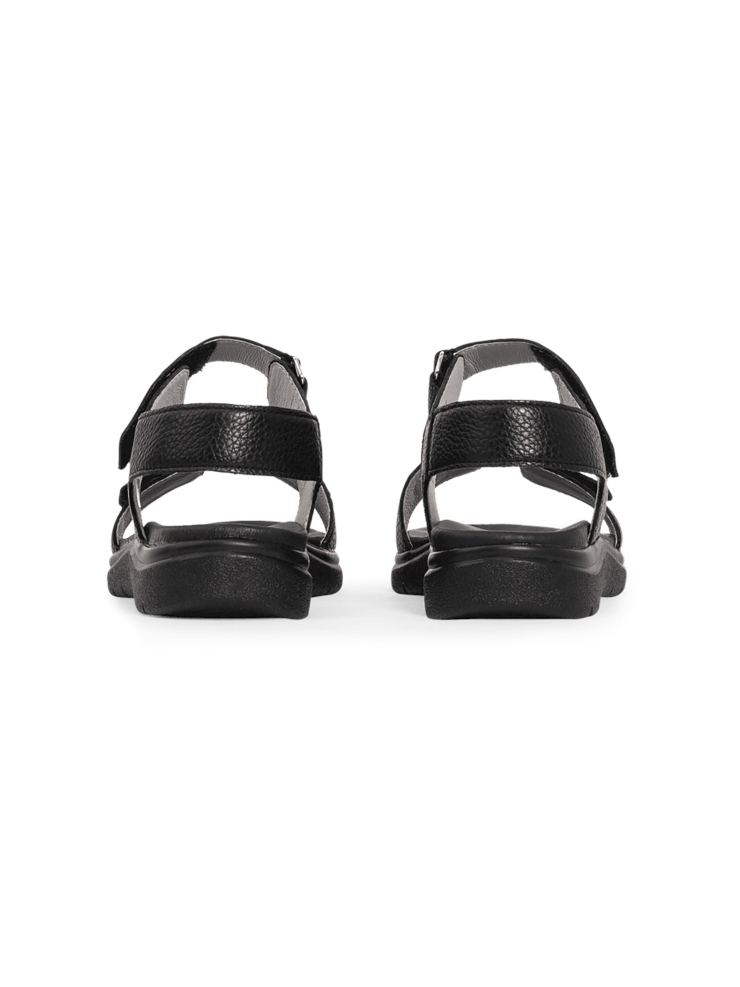 VITAFORM Strap Sandals in Black