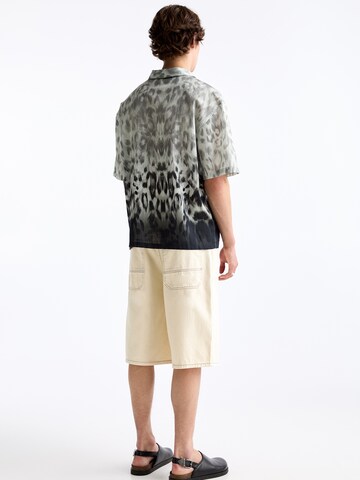 Pull&Bear Comfort fit Overhemd in Zwart