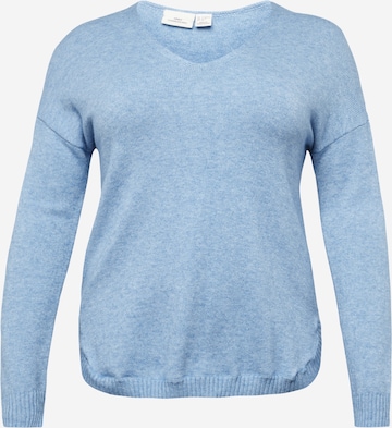 ONLY Carmakoma - Pullover 'MARGARETA' em azul: frente