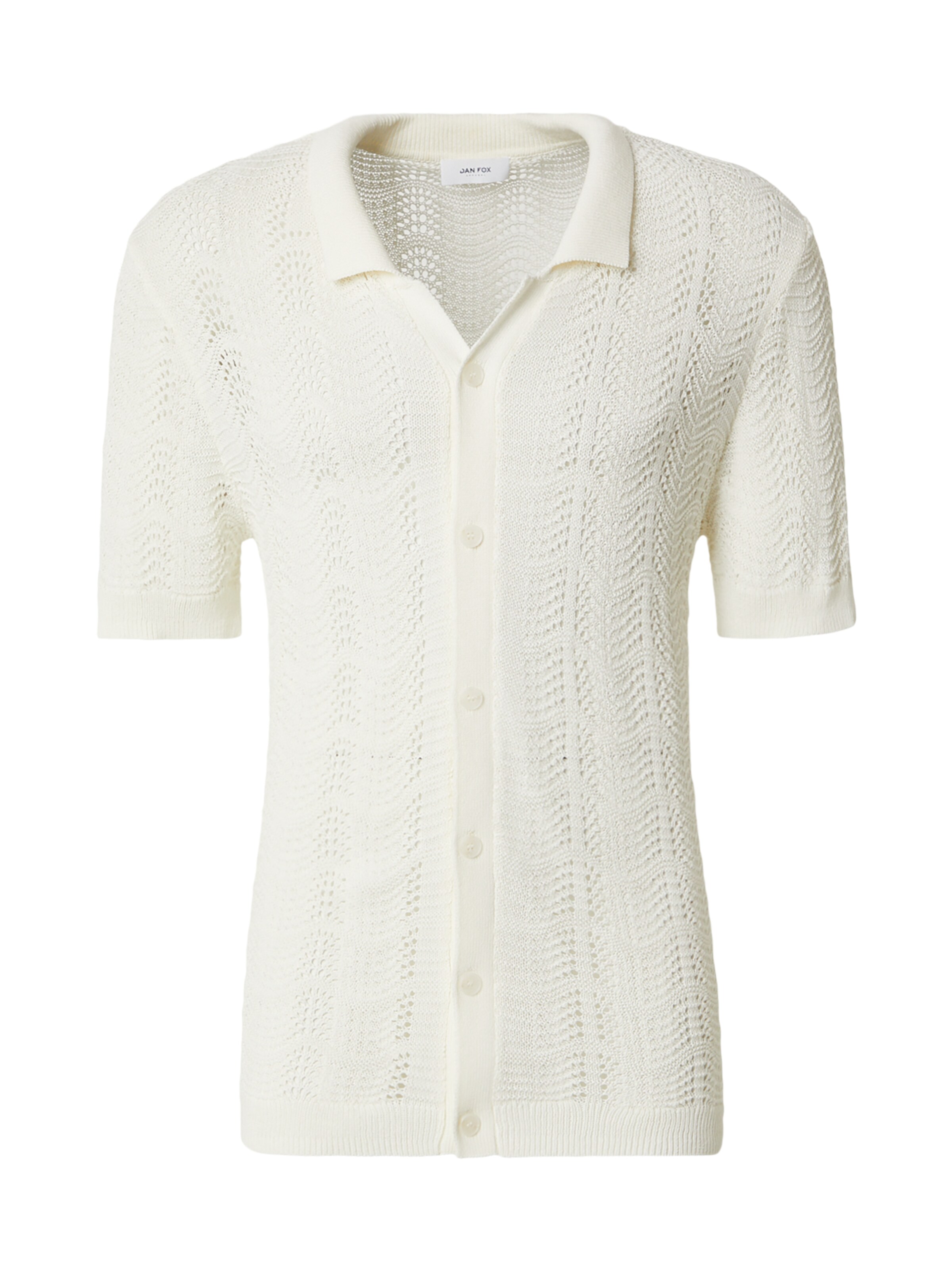 Cămașă 'Dylan' DAN FOX APPAREL pe alb murdar, Vizualizare produs