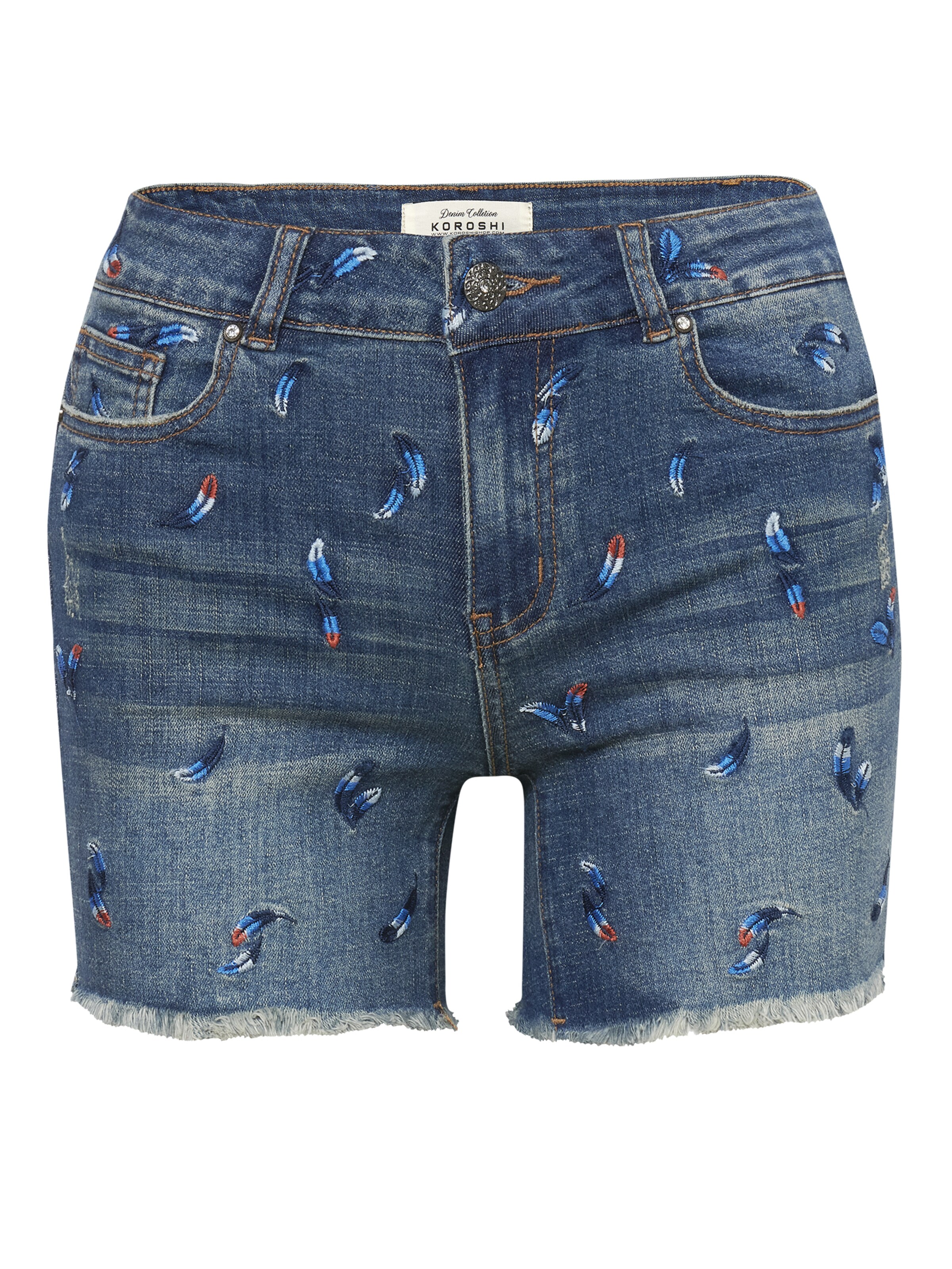 KOROSHI regular Τζιν σε μπλε: μπροστά