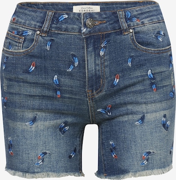 KOROSHI Regular Jeans in Blauw: voorkant