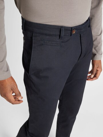 Coupe slim Pantalon chino bugatti en bleu