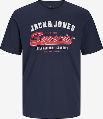 mėlyna Jack & Jones Plus Marškinėliai: priekis