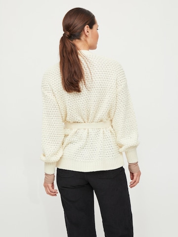 VILA Knit Cardigan 'Liomy' in Beige