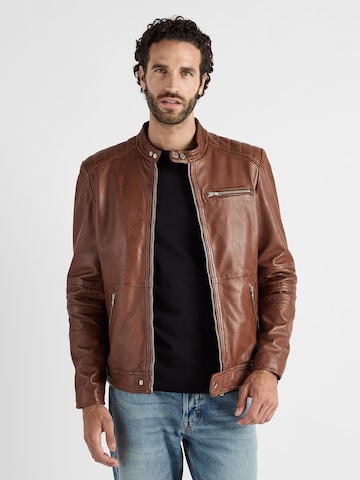 Veste mi-saison JCC en marron : devant
