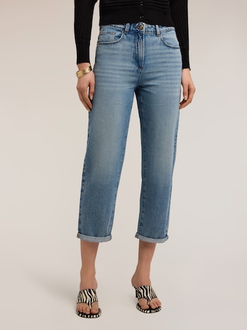 MOTIVI Loosefit Jeans in Blauw: voorkant