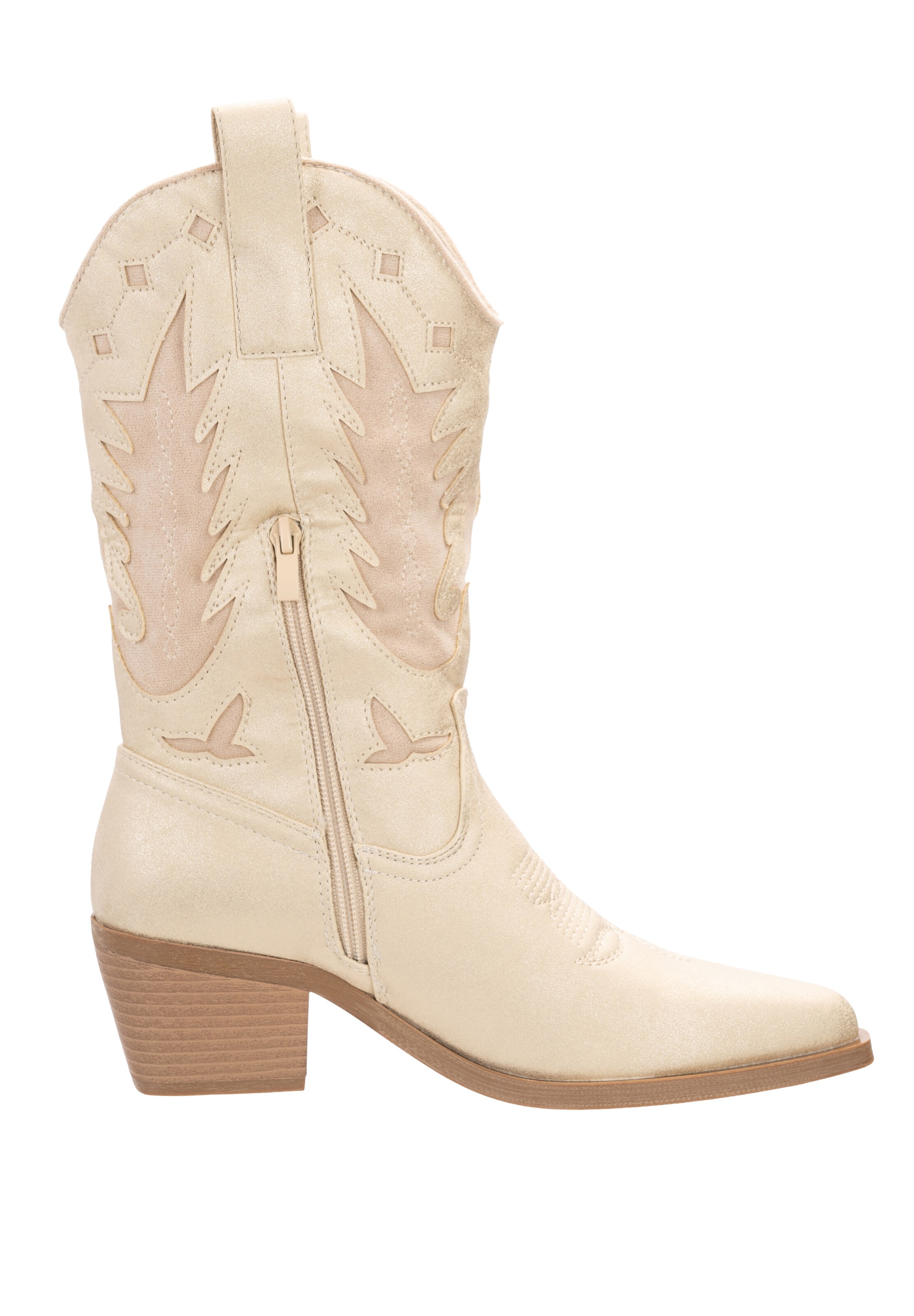 Stivale da cowboy di Salinyang in oro