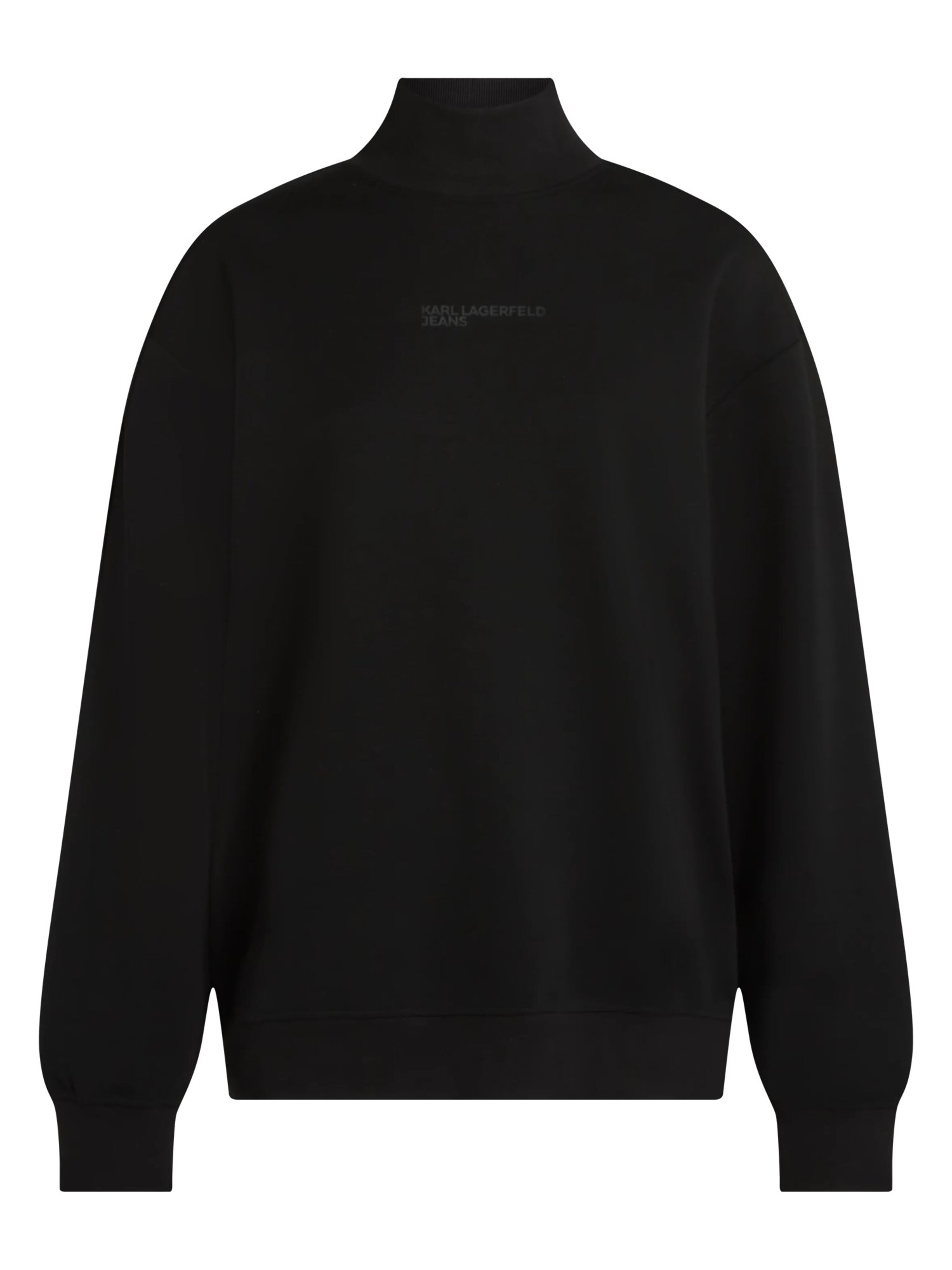 KARL LAGERFELD JEANS Суичър в черно: отпред