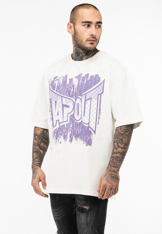 T-Shirt ' CF' Tapout en blanc : devant