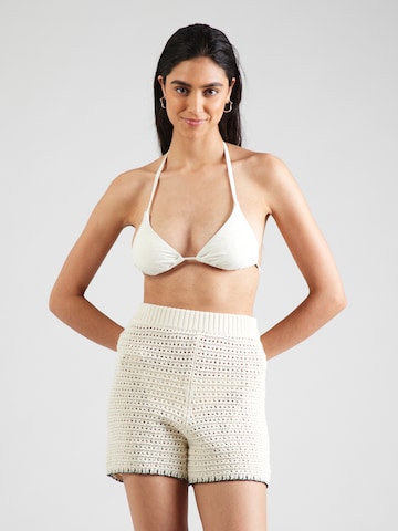 Hunkemöller Trojúhelníková Horní díl plavek 'Giselle' – bílá: přední strana