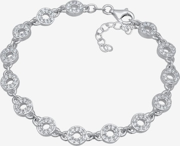 ELLI PREMIUM Armband 'Kreis' in Zilver: voorkant