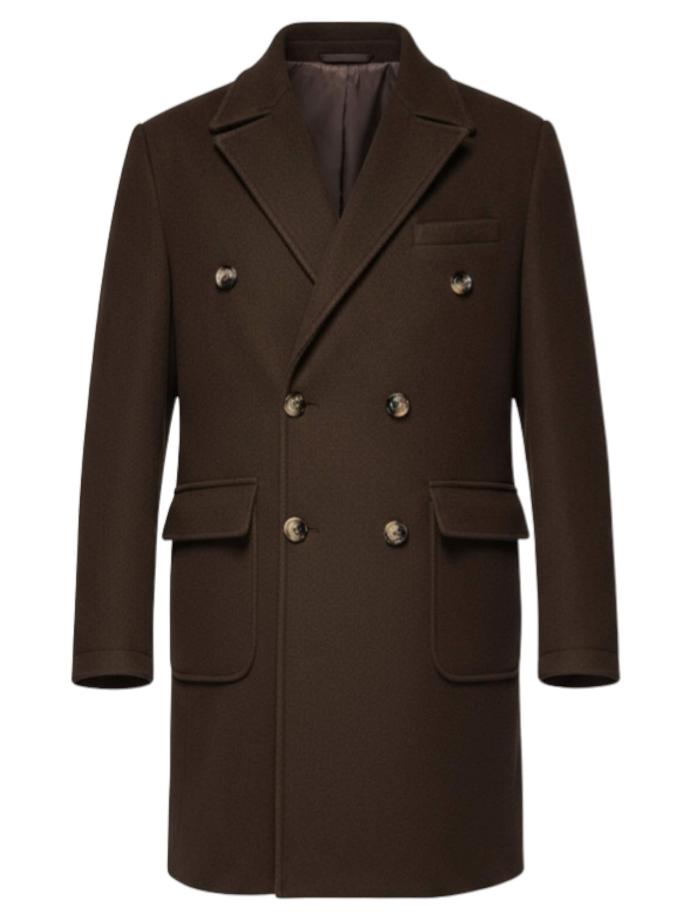 Ombre Tussenjas in Bruin: voorkant