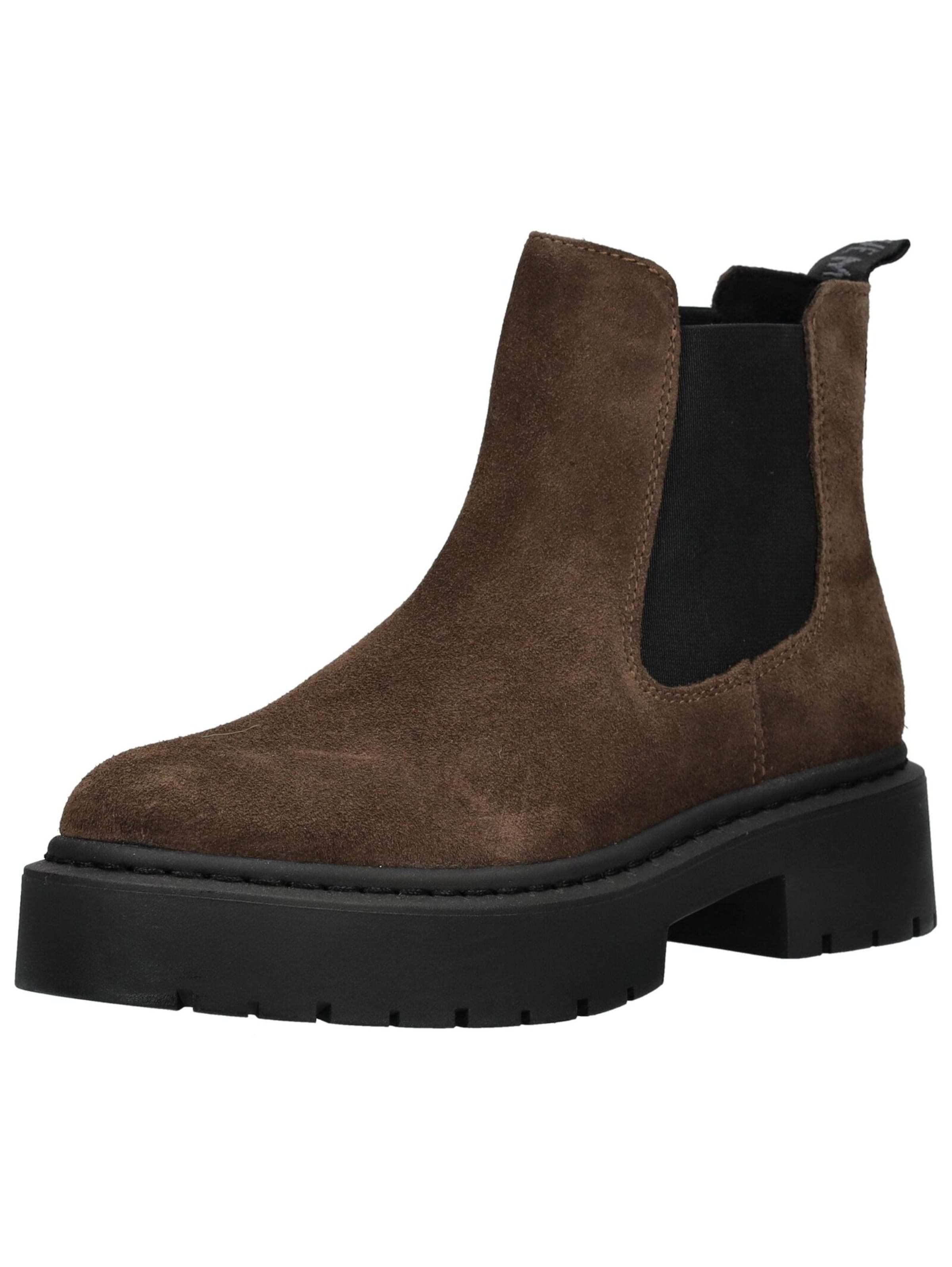 STEVE MADDEN - Botas chelsea em castanho: frente