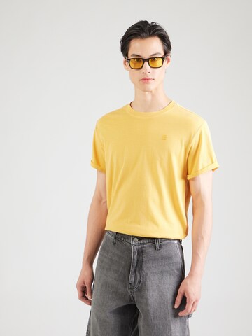 G-STAR Shirt 'Lash' in Geel: voorkant