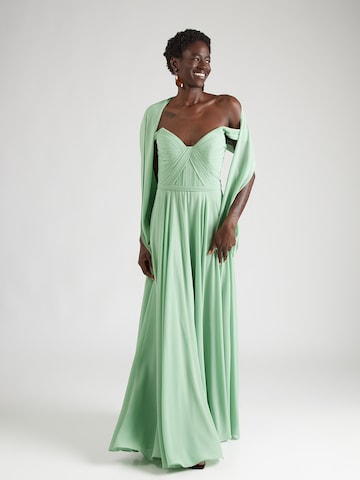 Robe de soirée mascara en vert