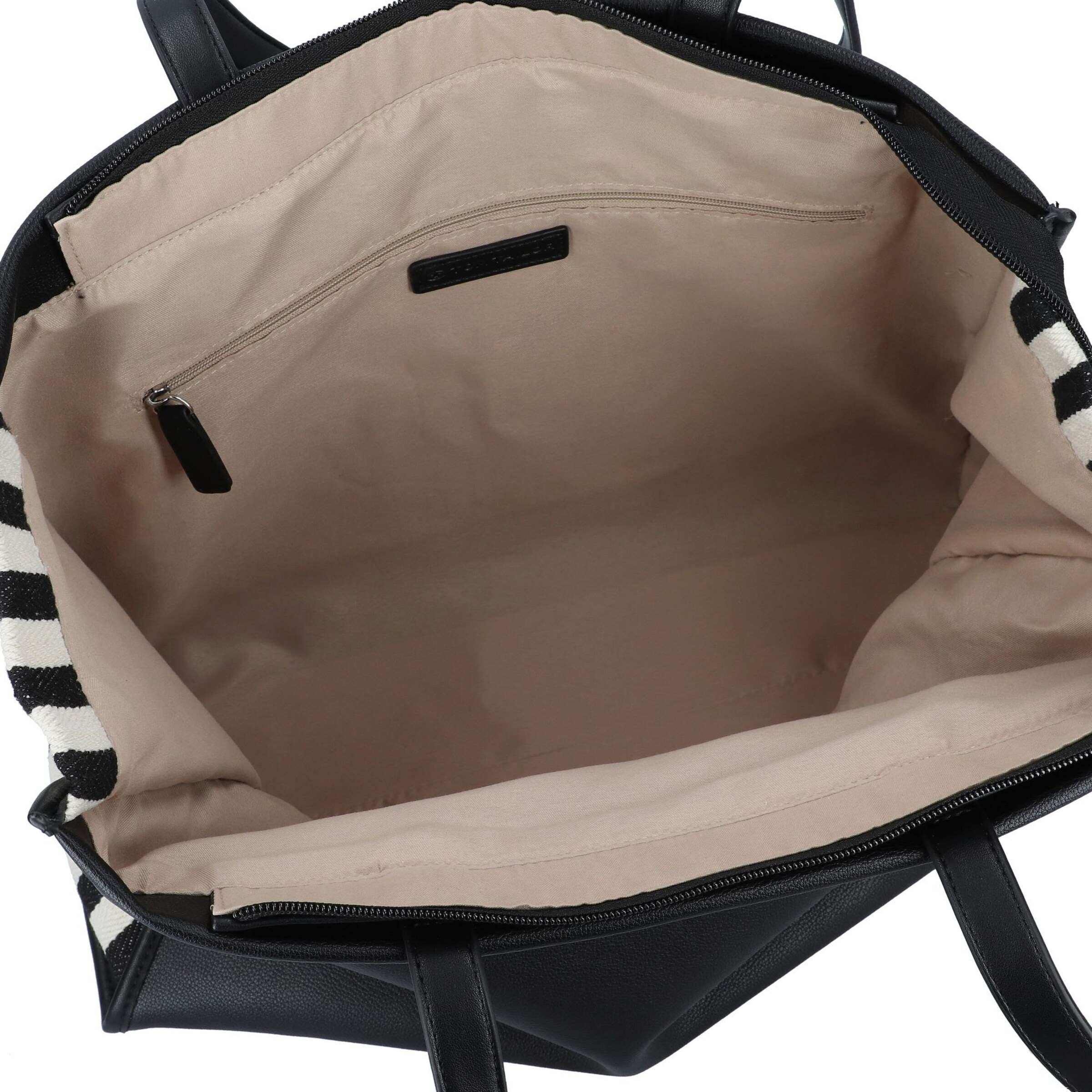 TOM TAILOR Shopper 'Kama' in Zwart